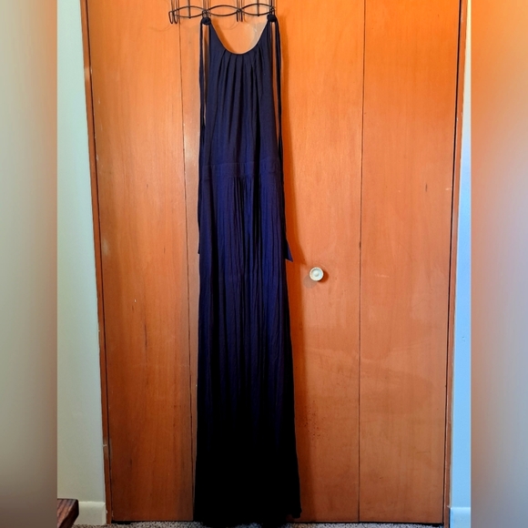 LTS Halter Navy Maxi Dress - Picture 1 of 2